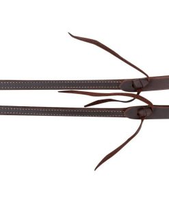 Alternative view of Doubled And Stitched 5/8 Latigo SplitRein Heavy Br