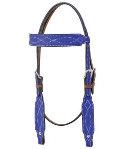 Circle Y Marfa Lights Suede Browband