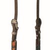 Floral Buckstitch Sl/Ear Headstall