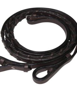Alternative view of Henri de Rivel Flat Laced Reins