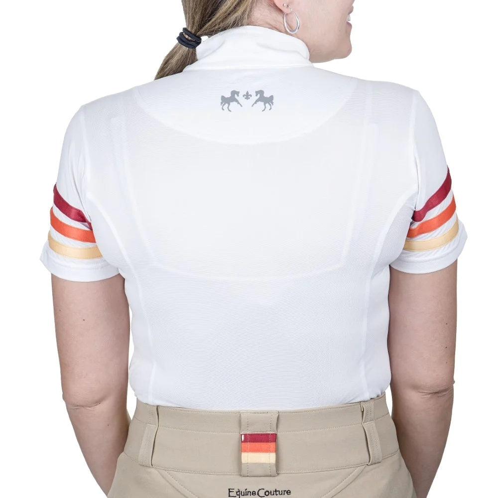 Equine Couture Ladies Gradient Short Sleeve Show Shirt - Image 3