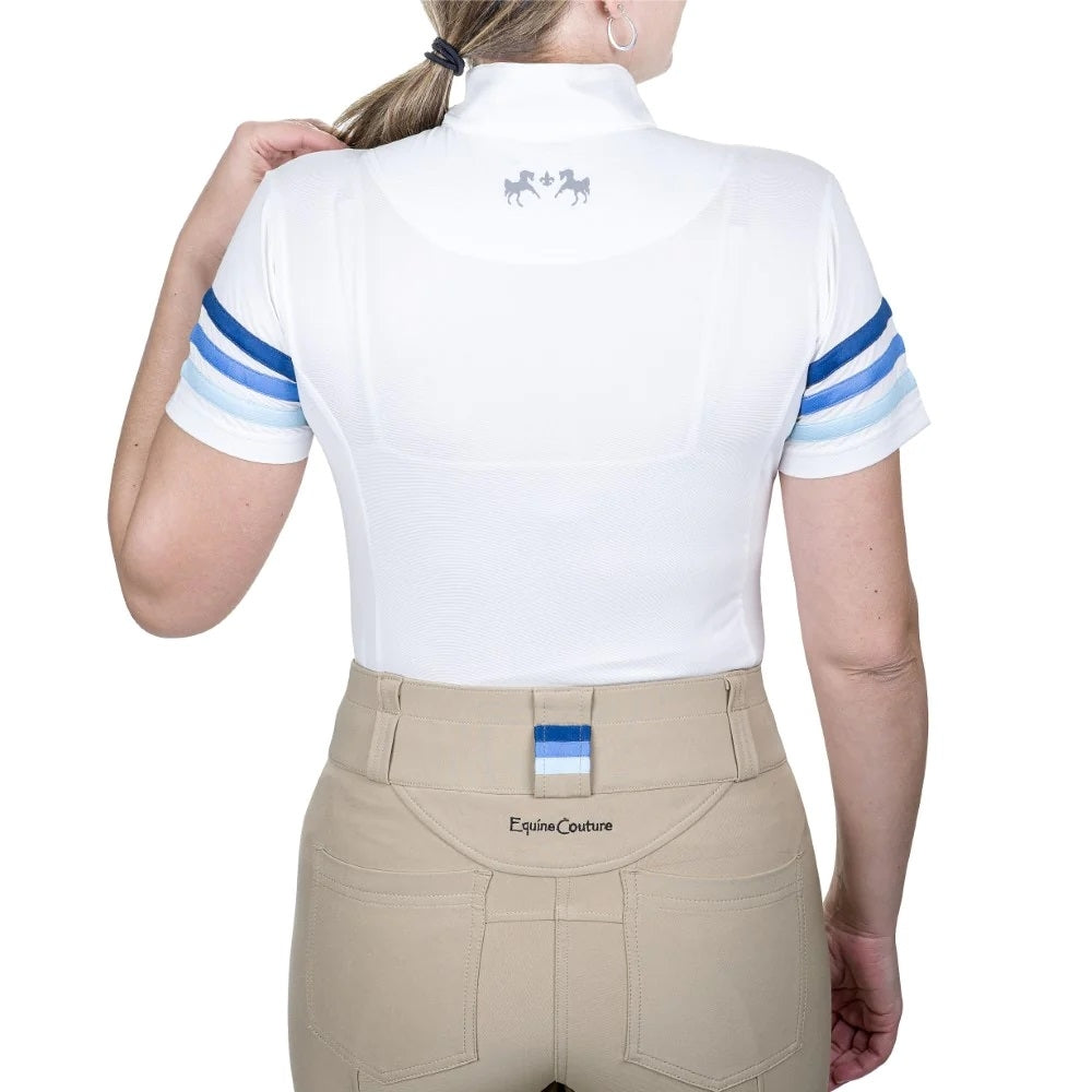 Equine Couture Ladies Gradient Short Sleeve Show Shirt - Image 4