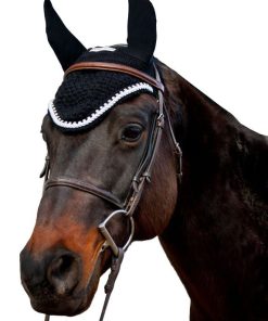 Alternative view of Fly Bonnet /Silver Rope/Crystals Cob Black