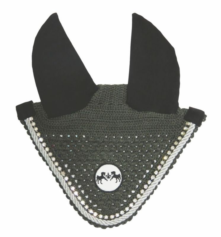 Fly Bonnet /Silver Rope/Crystals Cob Black - Image 8