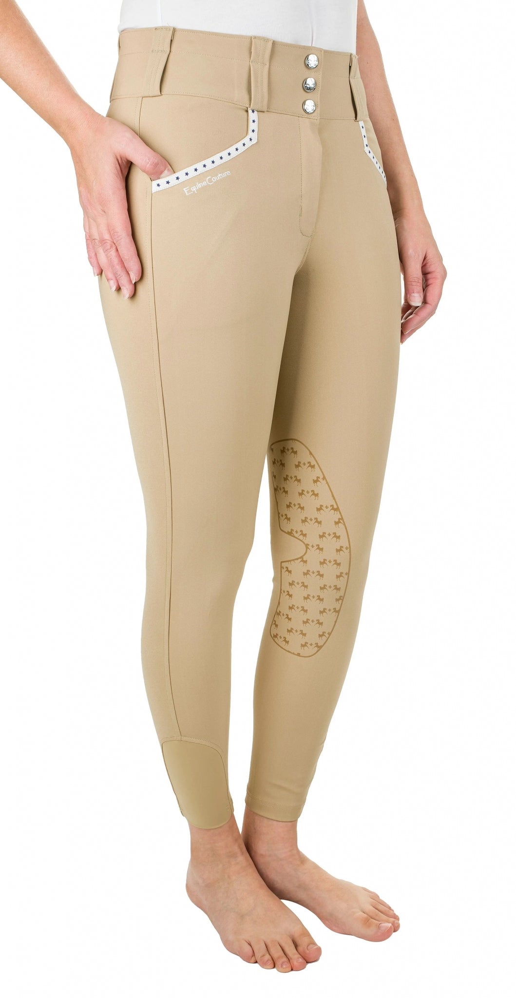 Equine Couture Ladies Nicole Knee Patch Breeches - Image 2