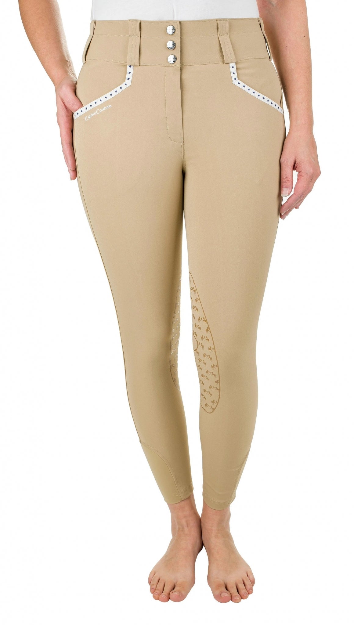 Equine Couture Ladies Nicole Knee Patch Breeches - Image 5