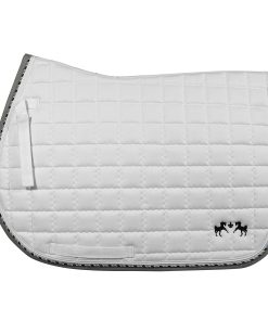 Equine Couture Coolmax Plush White Saddle Pad