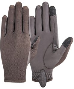 Alternative view of Equine Couture Aerocool Hook and Loop Adjustable Touch Screen Riding Gloves
