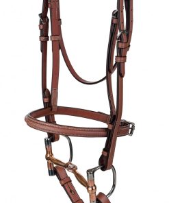 Henri de Rivel Laureate Raised Fancy Stitched Bridle with Laced Reins