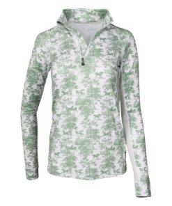Alternative view of Dapplebay Kids Equestrian Toile 1/4 Zip LS Top