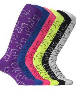 AWST Int'l Ladies Horse Heads Knee Socks - 6 pack