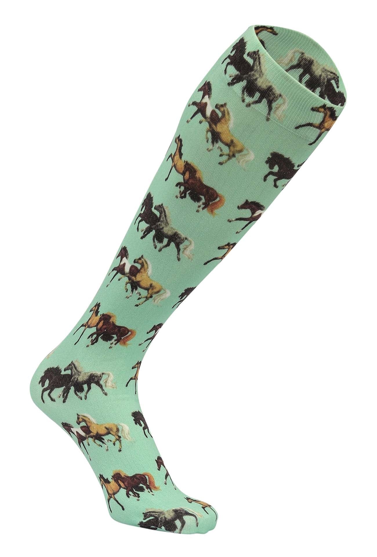 AWST Int'l Lila Horse Pairs Socks - Image 2
