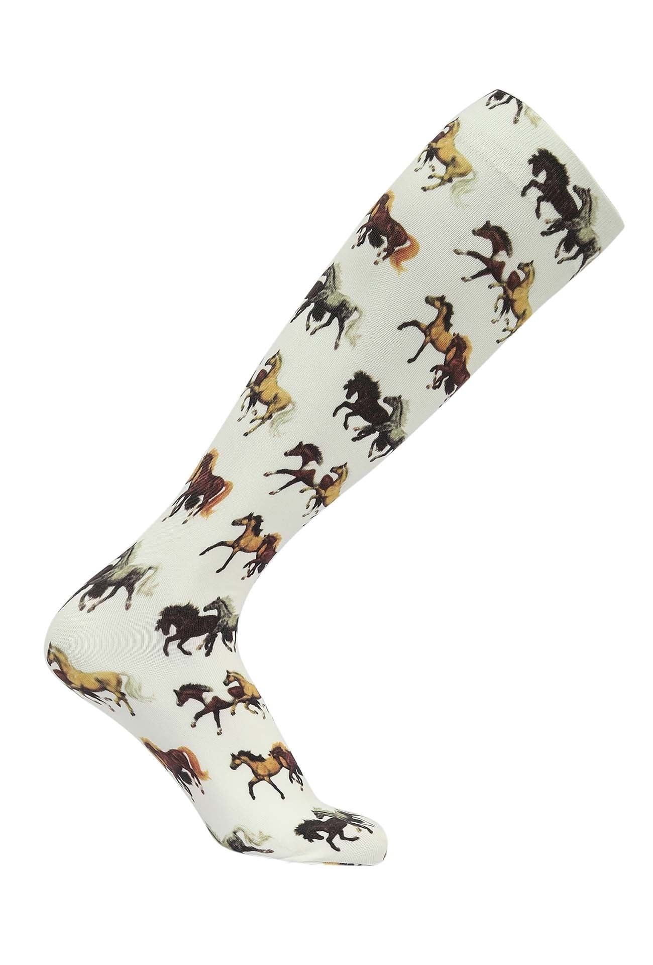 AWST Int'l Lila Horse Pairs Socks - Image 3