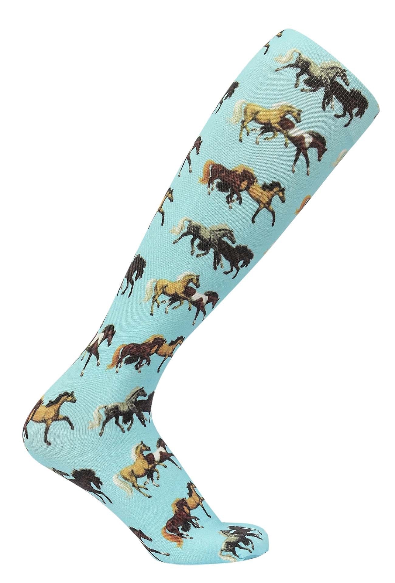 AWST Int'l Lila Horse Pairs Socks - Image 4