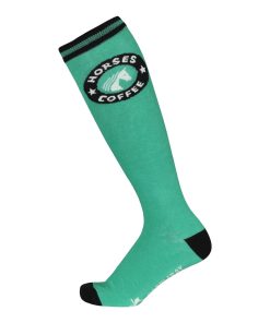 Dapplebay Horses & Coffee Knit Boot Socks