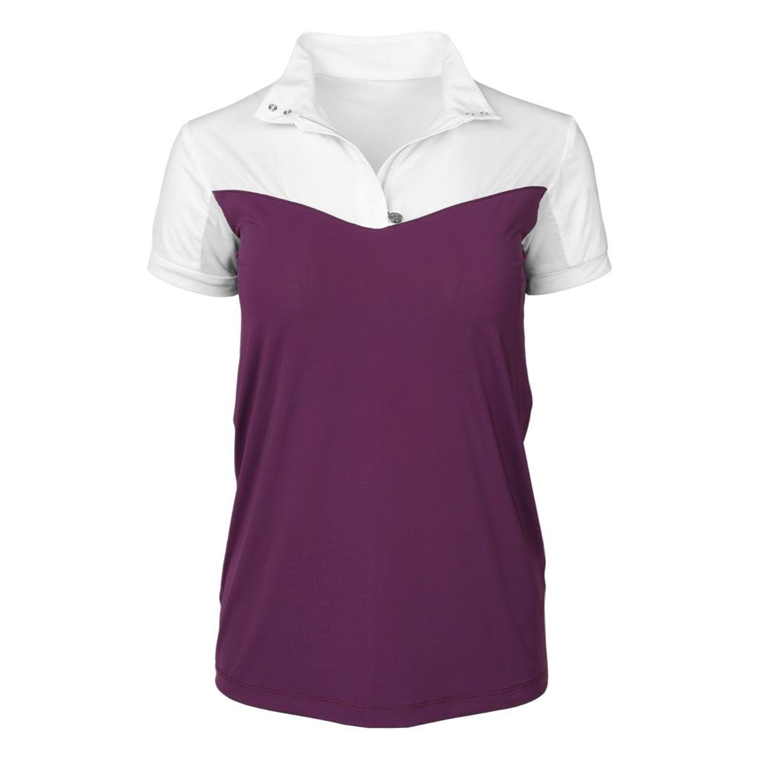 Dapplebay Lady 1/4 Zip Short Sleeve Show Top - Image 2