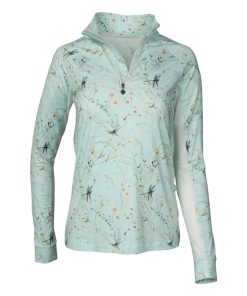 Dapplebay Ladies Dragonfly Meadow 1/4 Zip Long Sleeve Riding Top