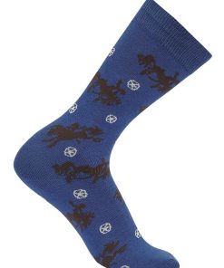Alternative view of AWST Int'l Lila Bucking Horses Socks