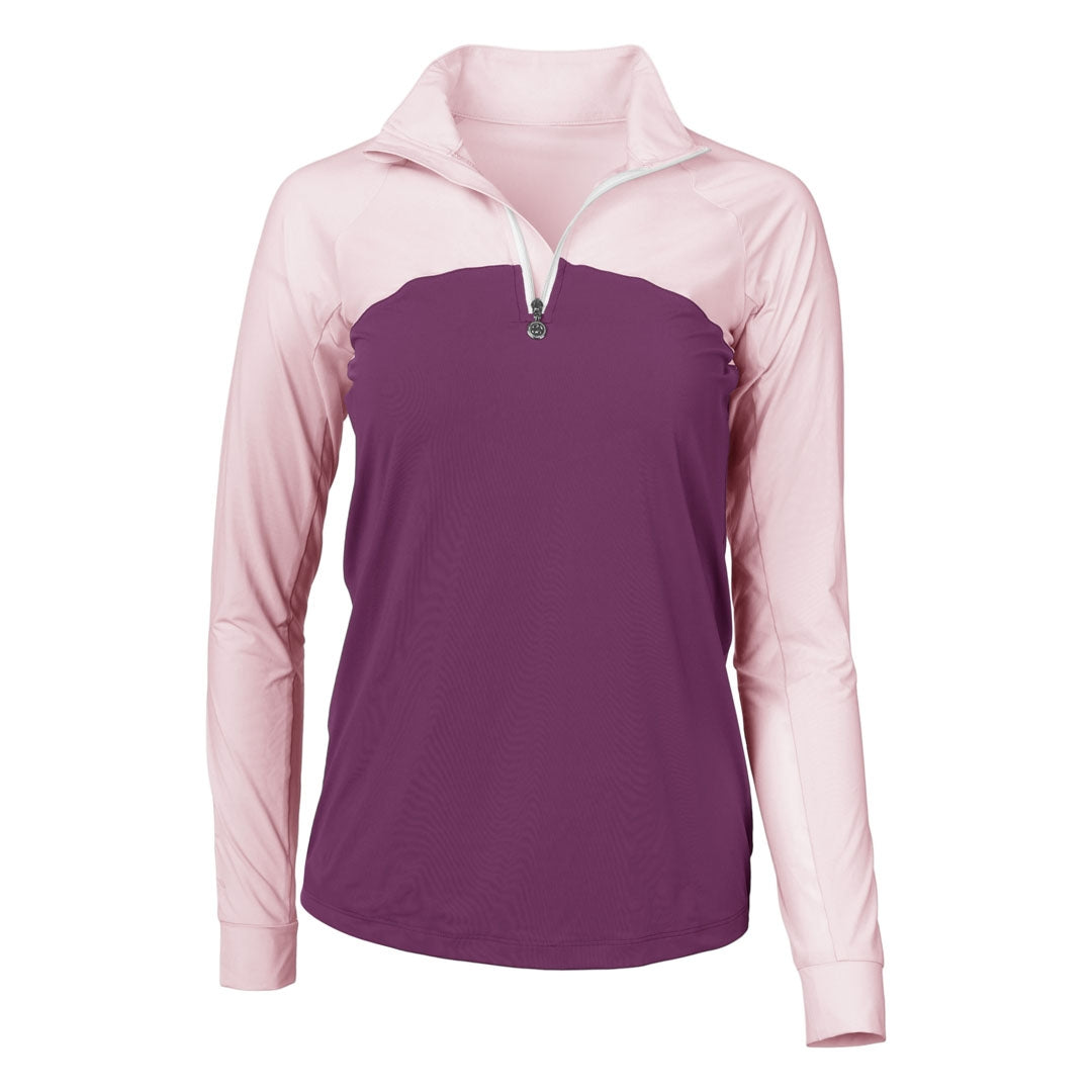 Dapplebay Lady 1/4 Zip Long Sleeve Riding Top - Image 2