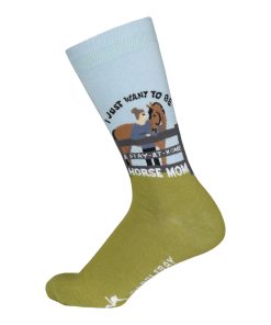 Dapplebay Horse Mom Knit Crew Socks