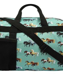 AWST Int'l Lila Horse Pairs Duffel Bag
