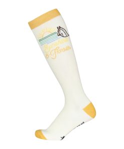 Dapplebay Sunshine & Horses Knit Boot Socks