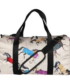 AWST Int'l Lila Horses in Blankets Gear Bag
