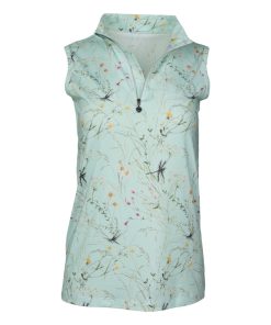 Dapplebay Ladies Dragonfly Meadow 1/4 Zip Sleeveless Riding Top