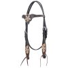 Circle Y Black Star Browband