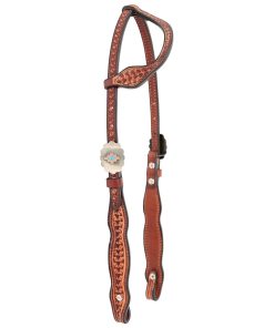Circle Y Dawson One Ear 5/8" Shaped Headstall