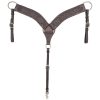 Circle Y 3" Shaped Floral Tooled Breast Collar