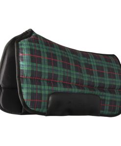 Alternative view of Dapplebay Holiday Plaid Western Saddle Pad
