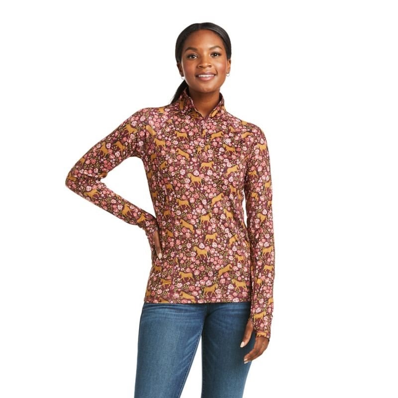 Ariat Ladies Lowell 2.0 1/4 Zip Baselayer - Image 3