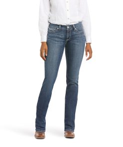 Alternative view of Ariat Ladies R.E.A.L. Mid Rise Arrow Gianna Straight Jeans