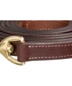 Alternative view of 10' Leather Lead with 30" BP Chain