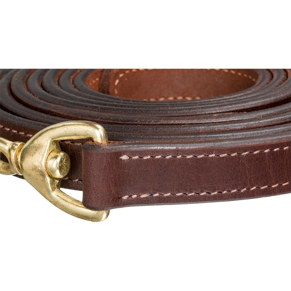 10' Leather Lead with 30" BP Chain - Image 2