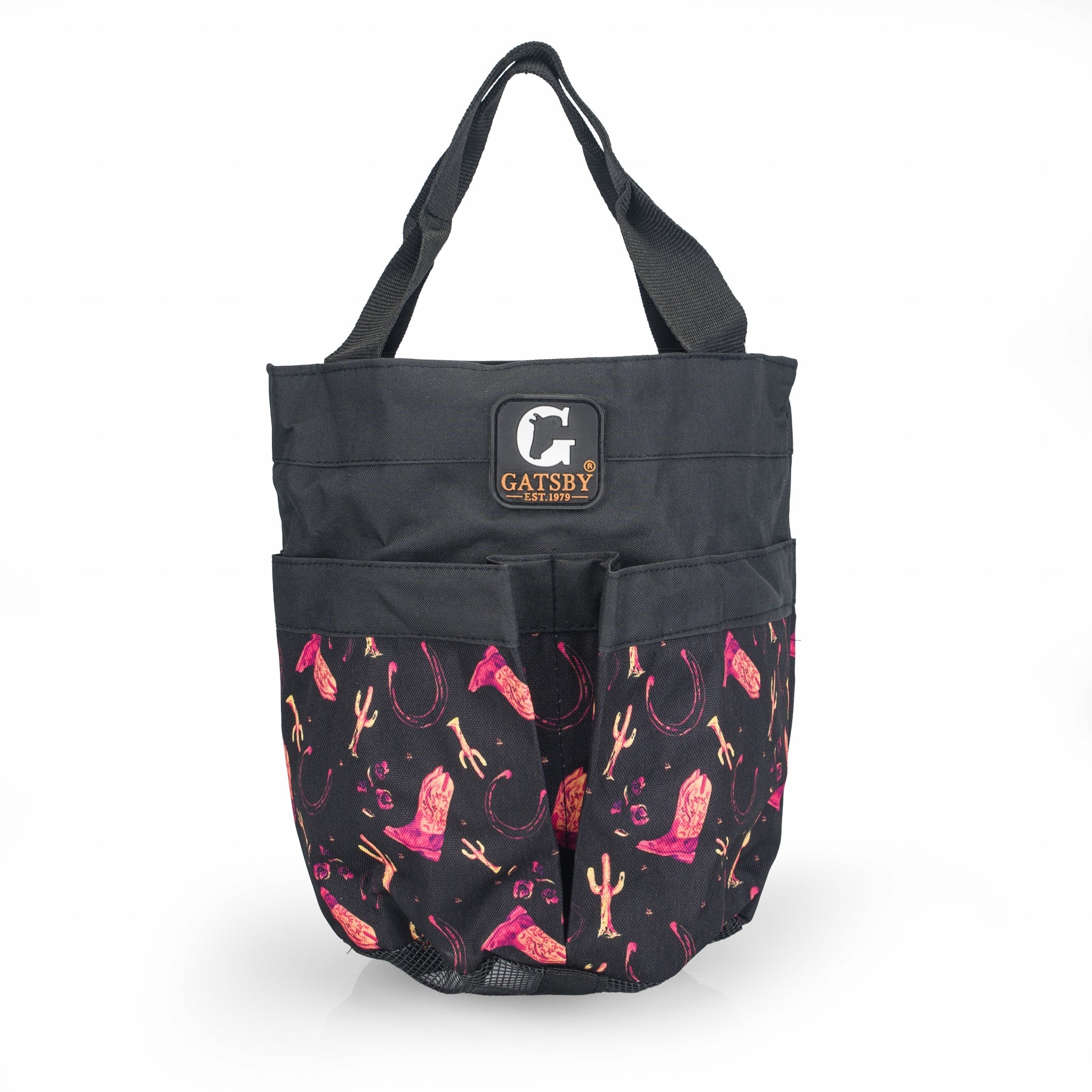 Gatsby Print Nylon Stable Tote with Mesh Bottom - Image 3