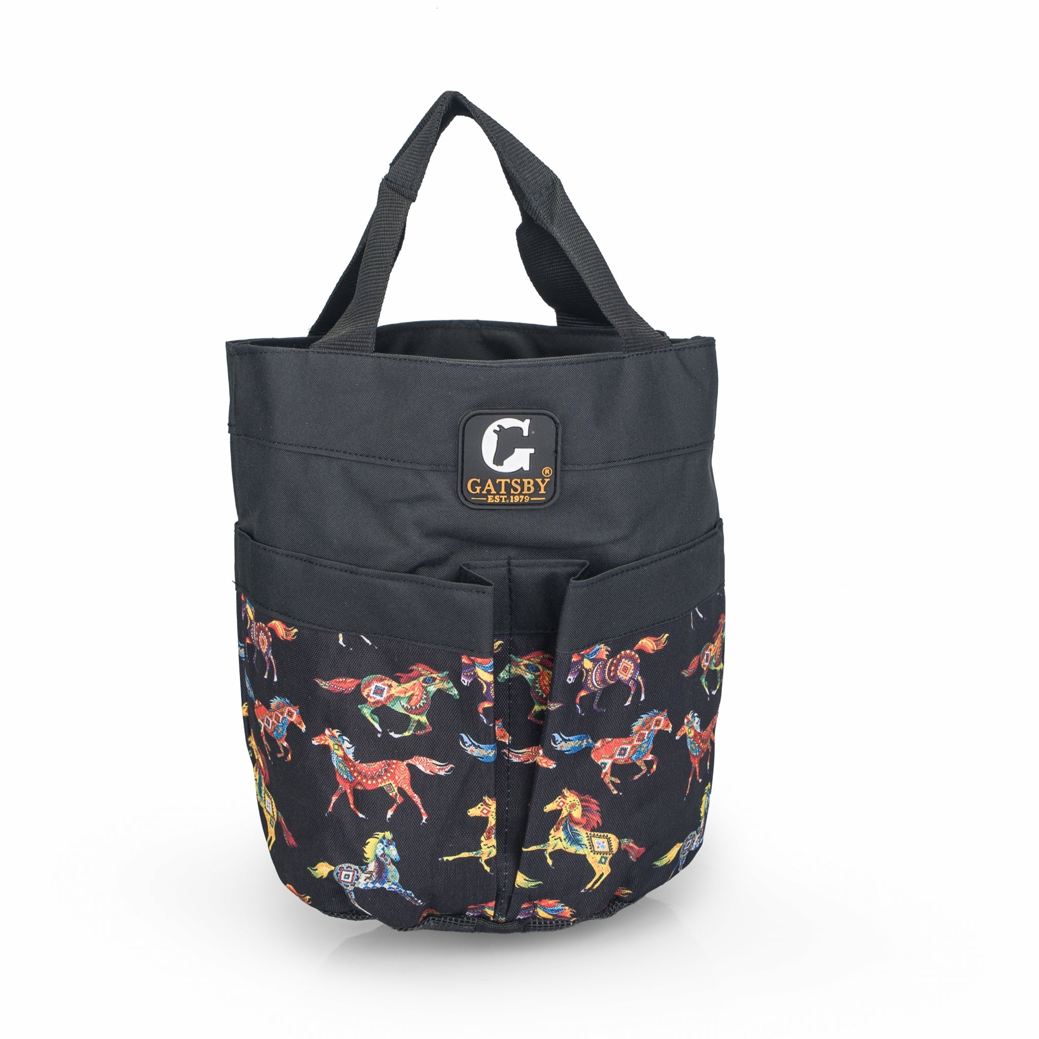 Gatsby Print Nylon Stable Tote with Mesh Bottom - Image 4