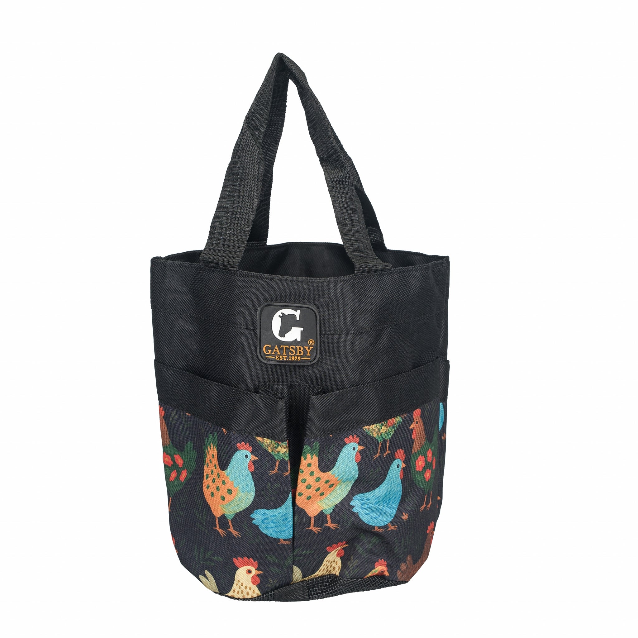 Gatsby Print Nylon Stable Tote with Mesh Bottom - Image 9