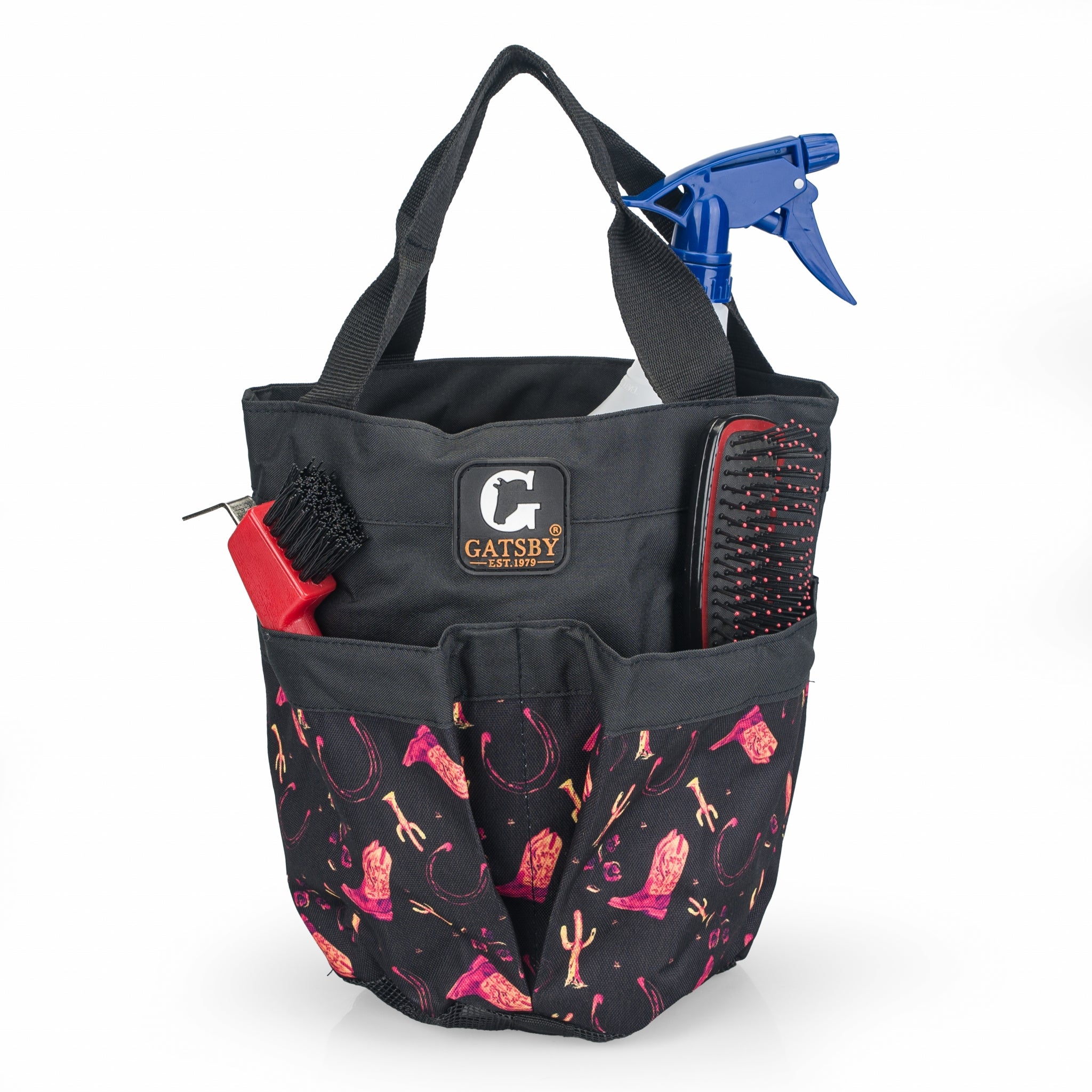Gatsby Print Nylon Stable Tote with Mesh Bottom - Image 12