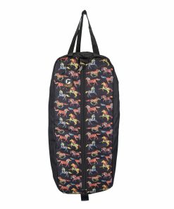 Gatsby Print Nylon Padded Bridle Halter Bag