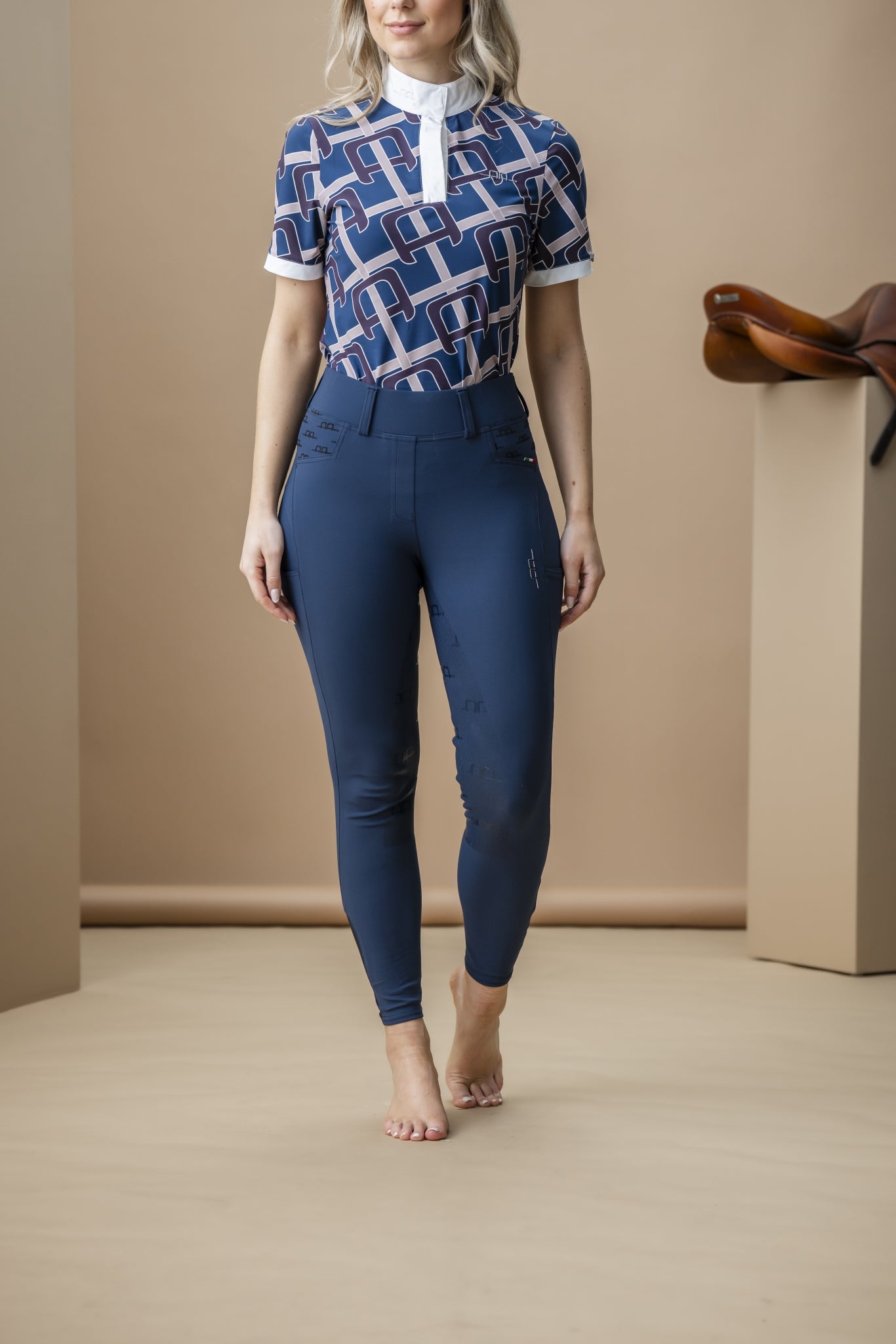 Alessandro Albanese Ladies Fina Knee Grip Hybrid Breeches - Image 3