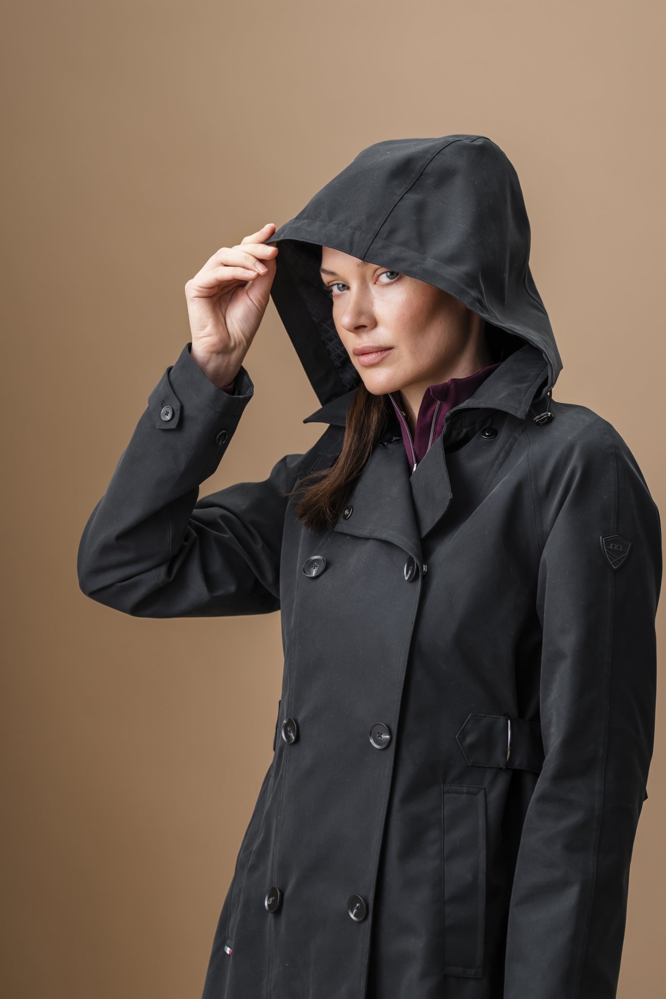AA Ladies Isabella Riding Trench Coat - Image 3