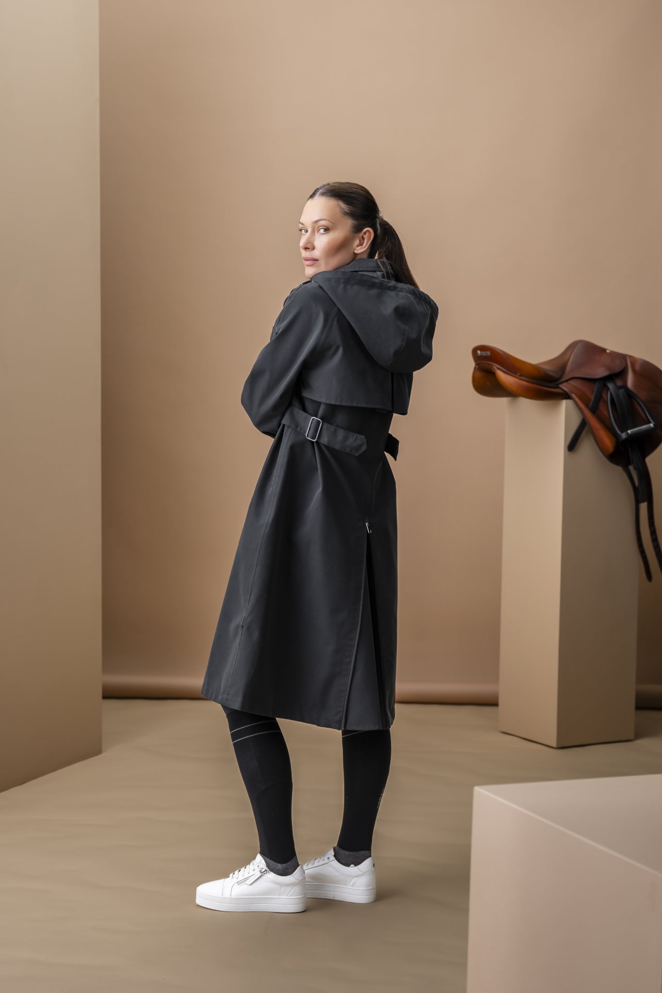 AA Ladies Isabella Riding Trench Coat - Image 5