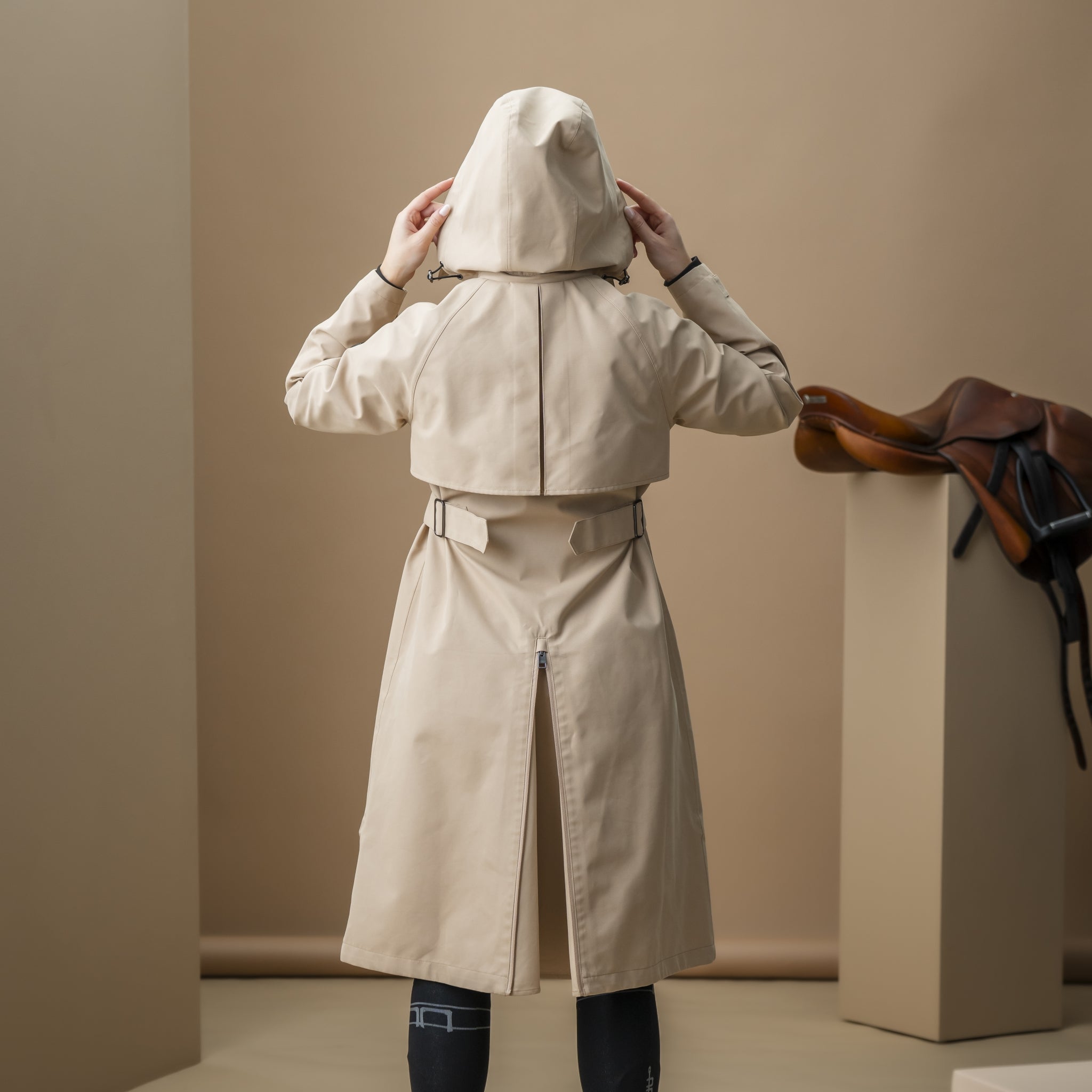 AA Ladies Isabella Riding Trench Coat - Image 6