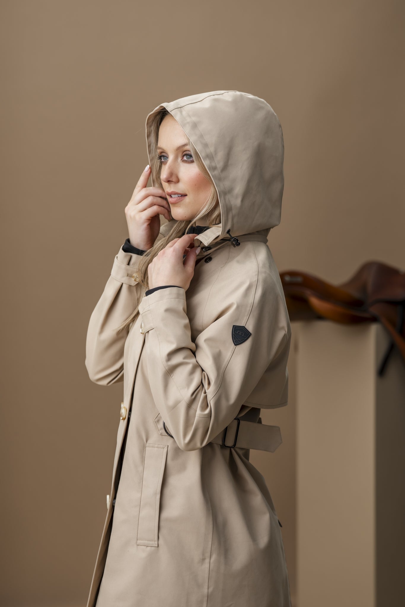 AA Ladies Isabella Riding Trench Coat - Image 7