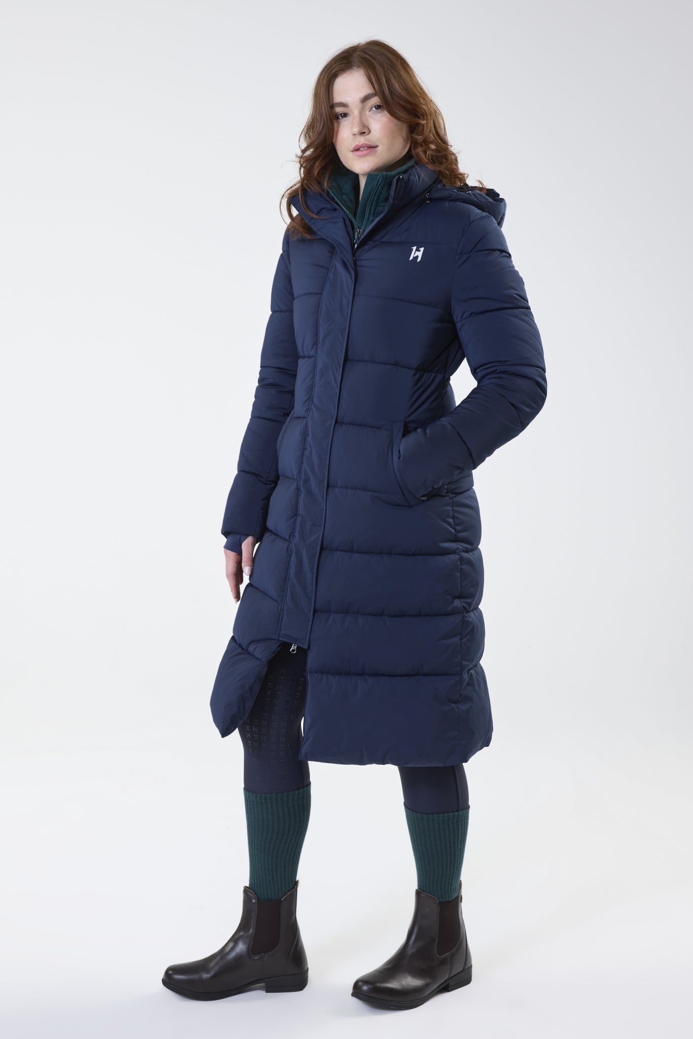 Horseware Ladies Verve Long Padded Coat - Image 2
