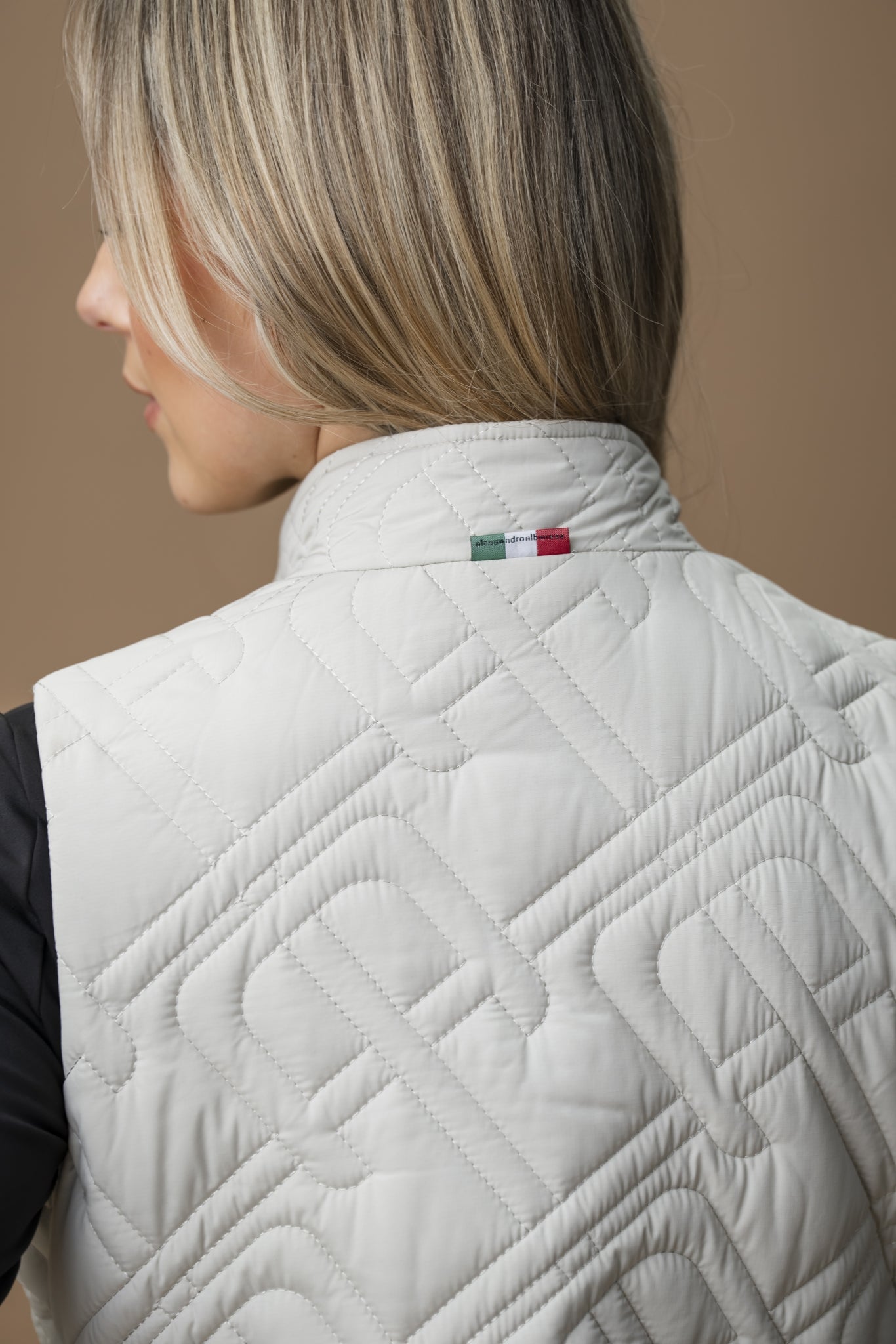 AA Ladies Neve Monogram Quilted Gilet - Image 5