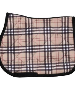 Alternative view of Dapplebay Holiday Plaid Jump Saddle Pad