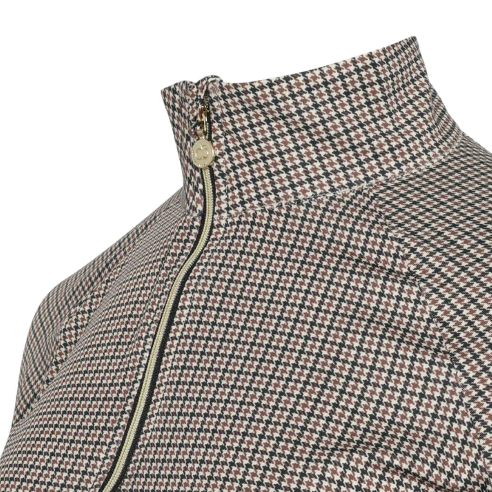 Dapplebay Bay Houndstooth 1/4 Zip Riding Top - Image 2